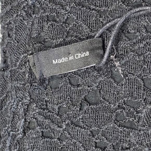 Theory Crochet Skirt Mini Dress Womens Petite Size Small Black Short Sleeve New - Picture 11 of 12